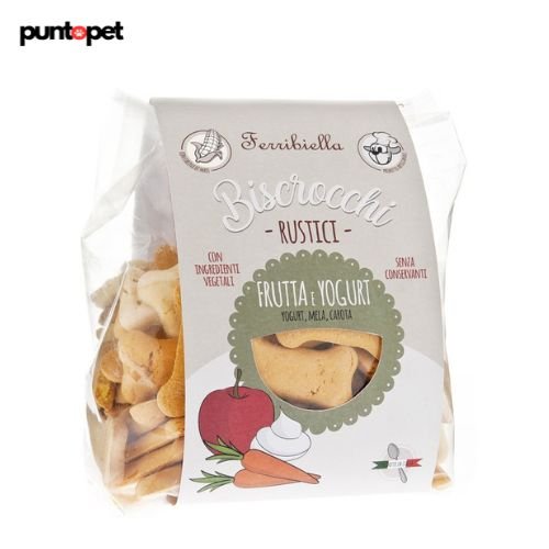 Biscrocchi frutta-yogurt (Yogurt, Mela, Carota) - PuntoPet - PuntoPet